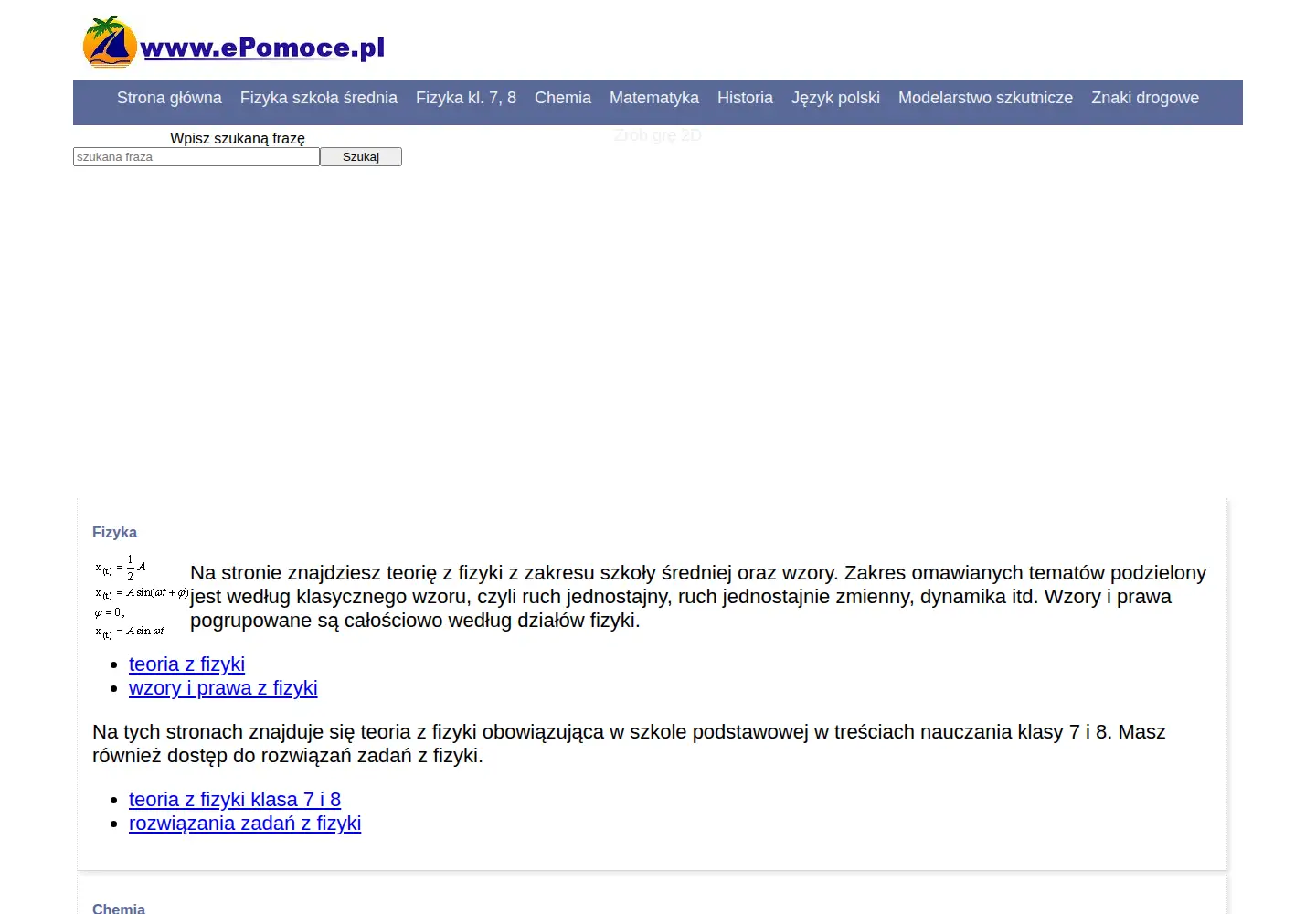 Screenshot of epomoce.pl