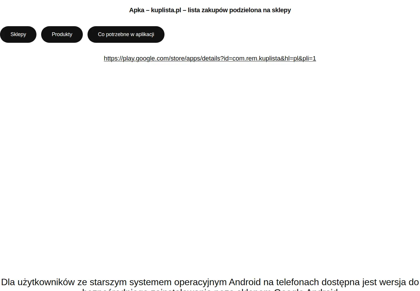 Screenshot of kuplista.pl
