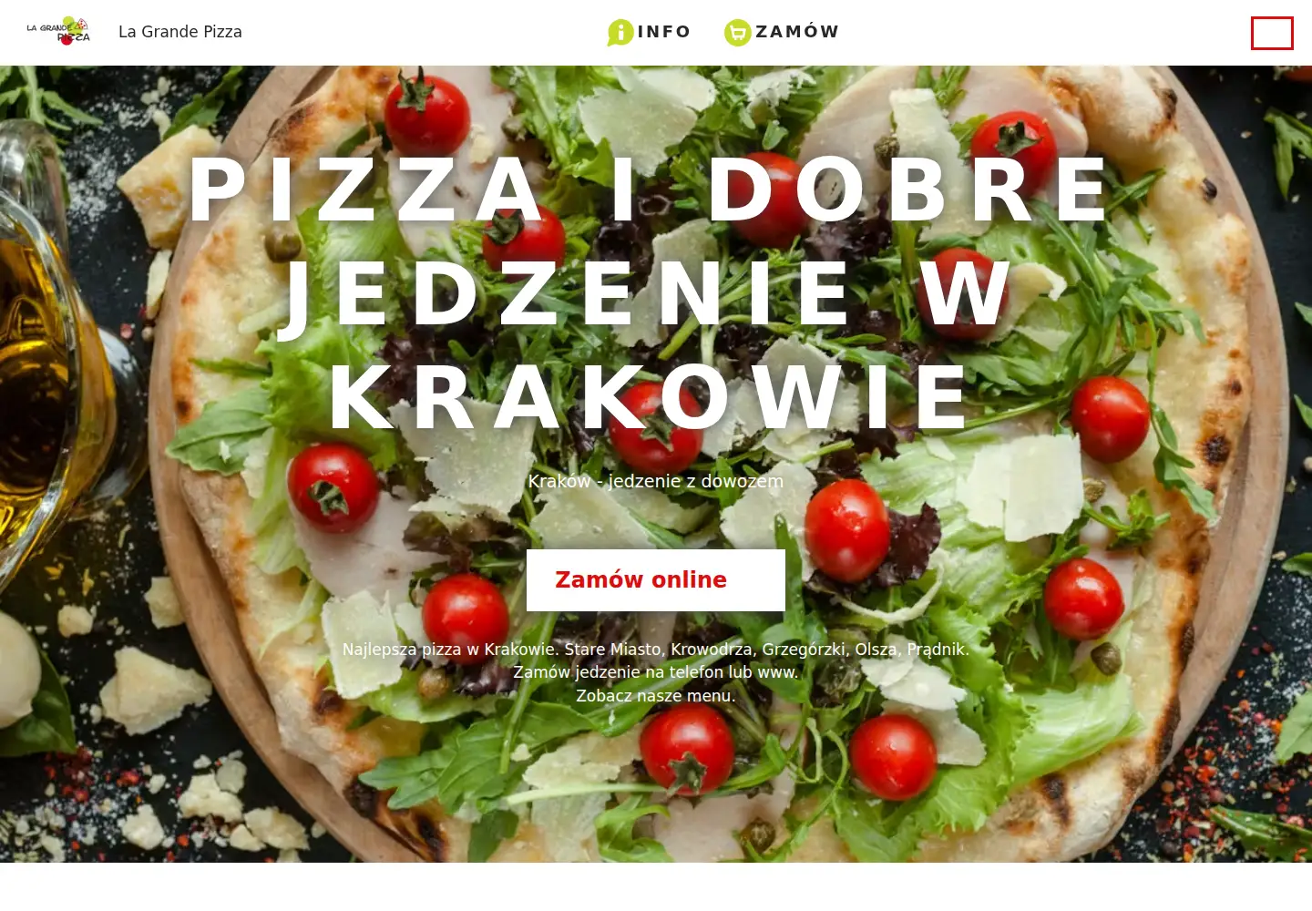 Screenshot of lagrandepizza.pl