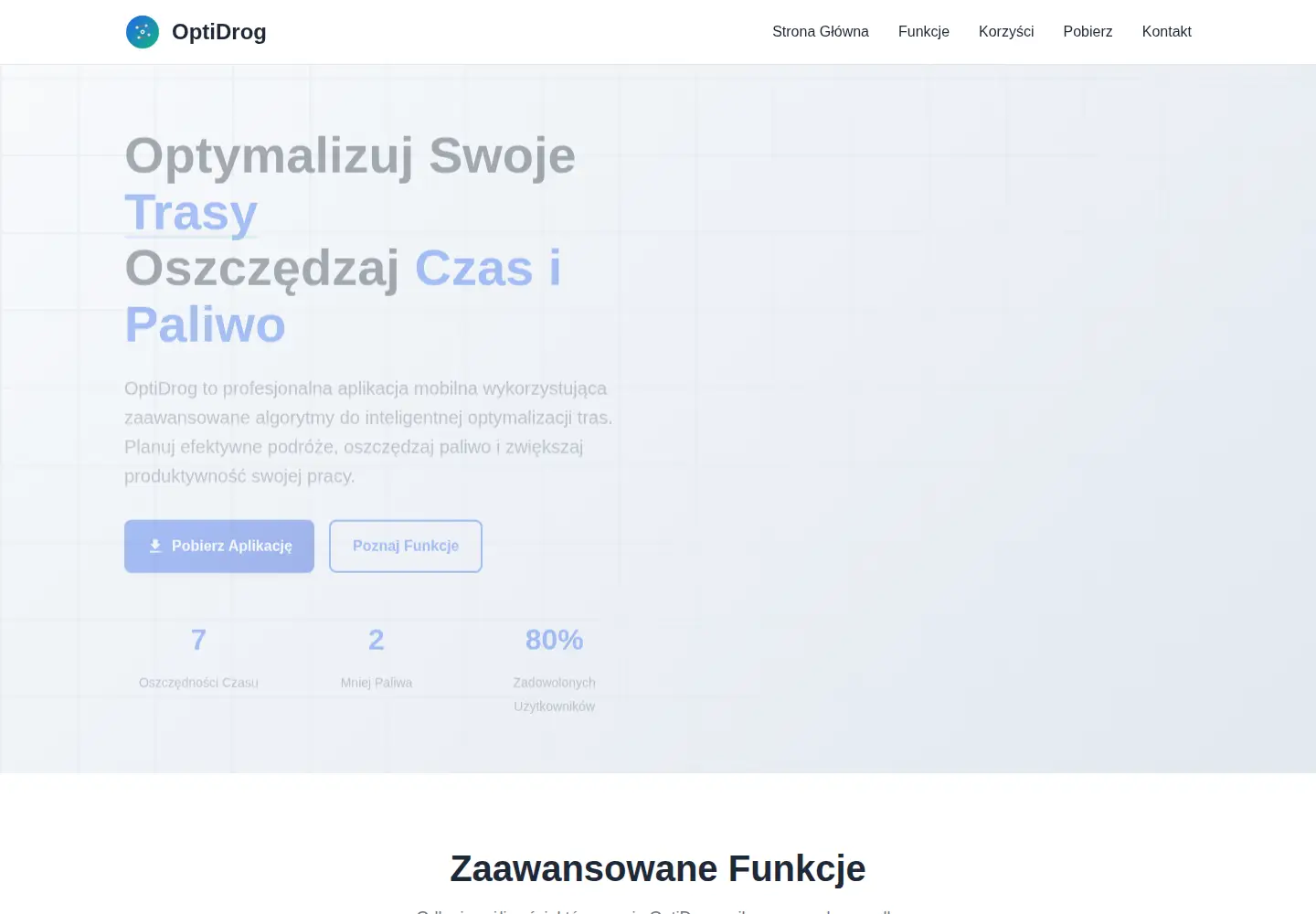 Screenshot of optidrog.pl