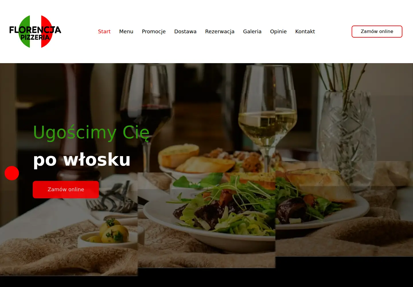 Captured homepage of pizzeriaflorencja.wloclawek.pl in the current scan