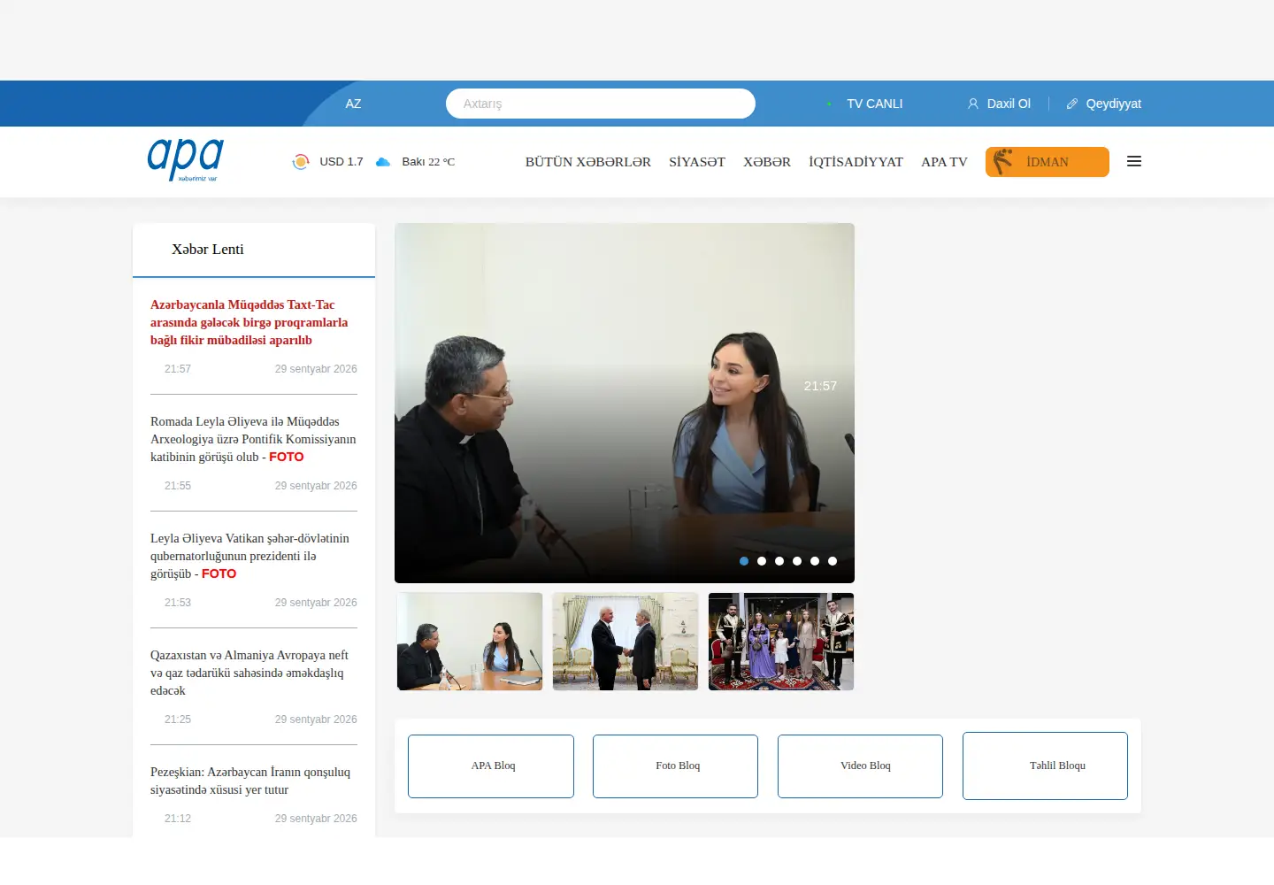 Screenshot of apa.az