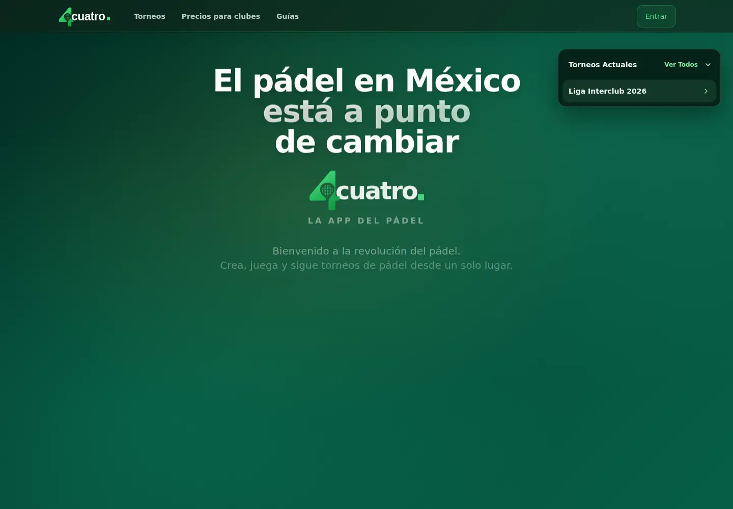 Screenshot of cuatro.pro