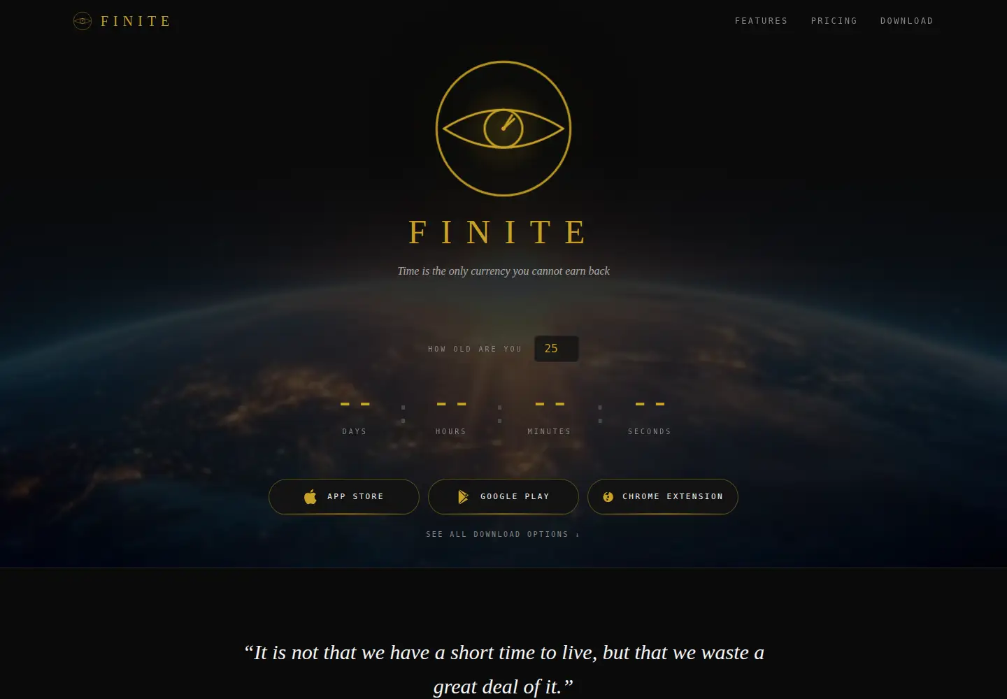Screenshot of finiteapp.pro