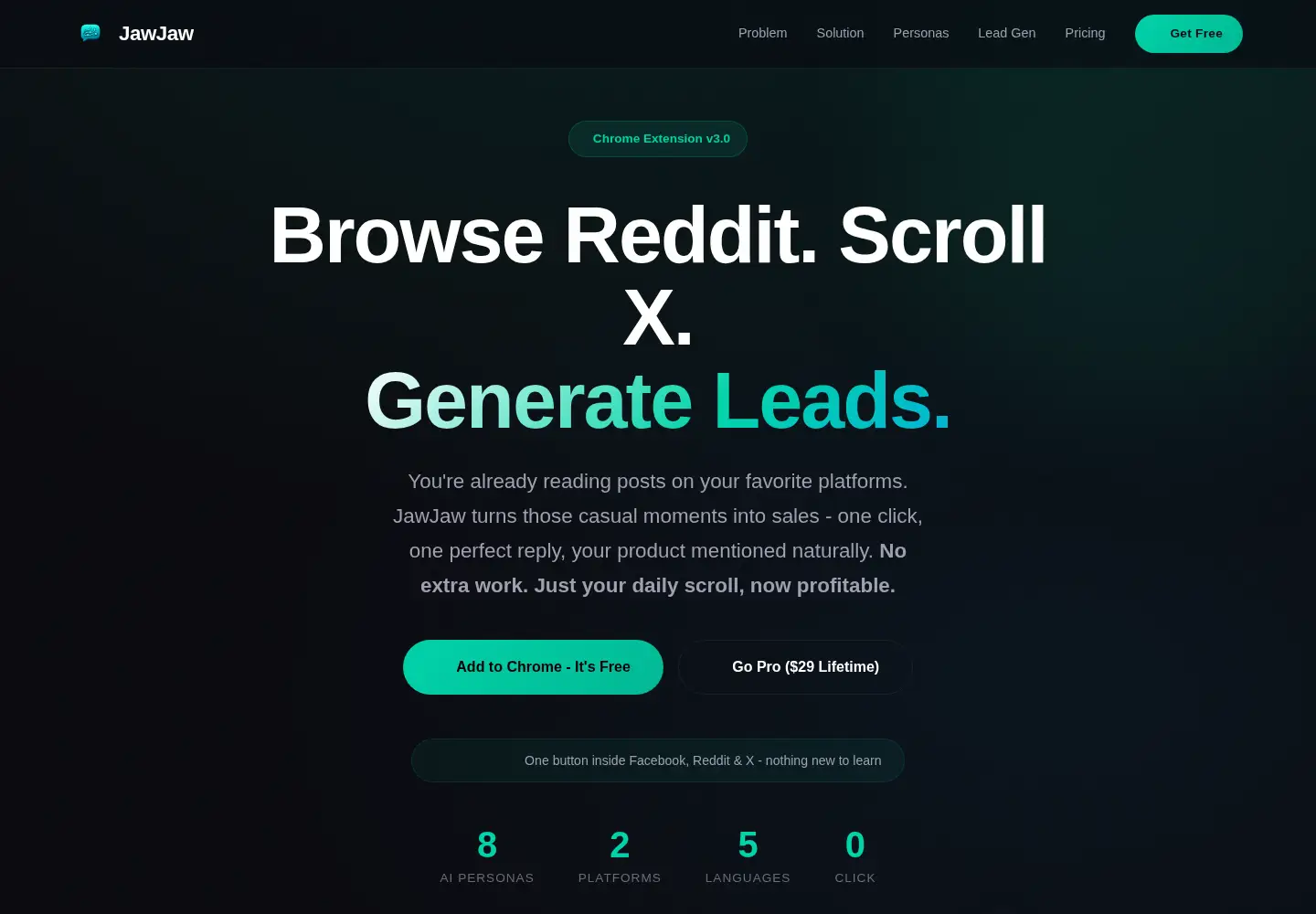 Screenshot of jawjaw.pro