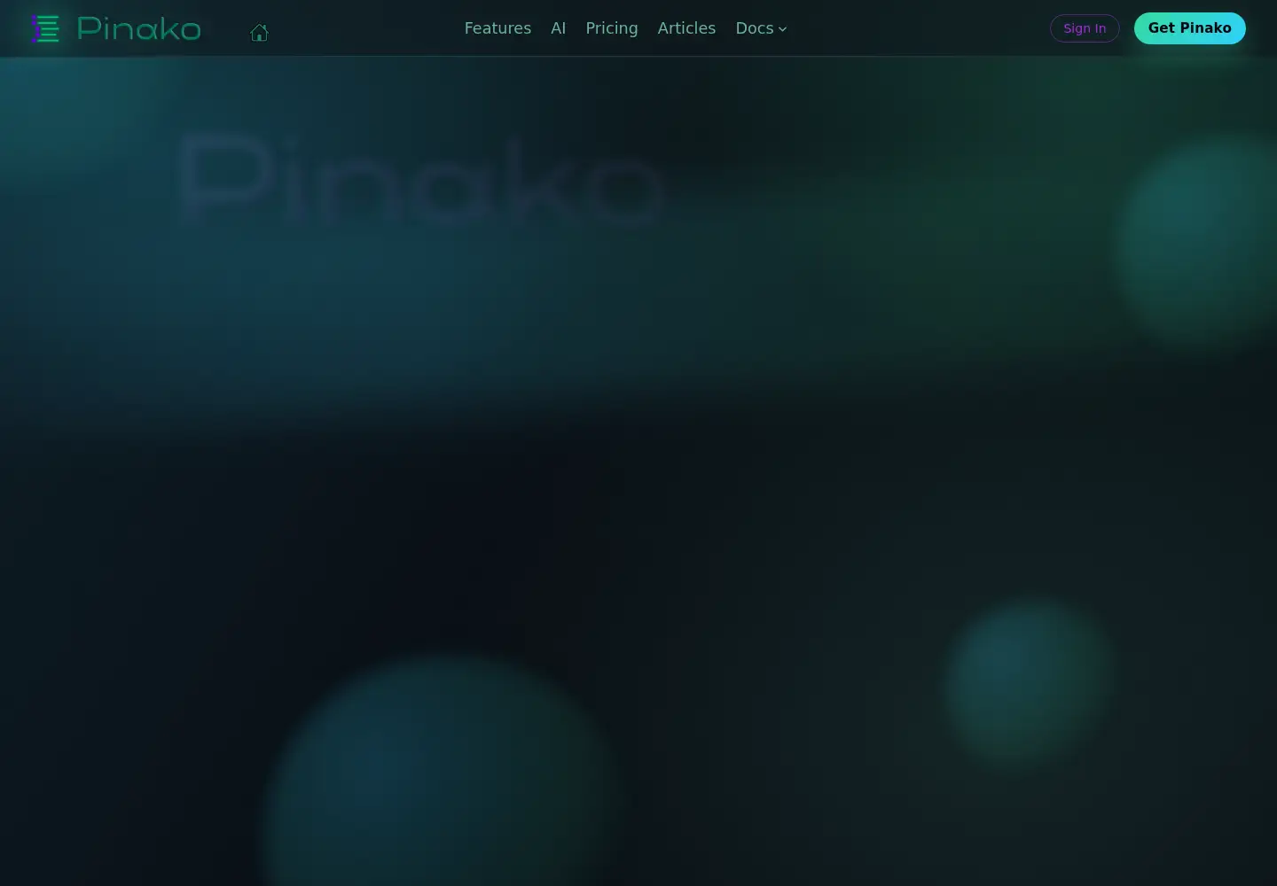 Captured homepage of pinako.pro in the current scan