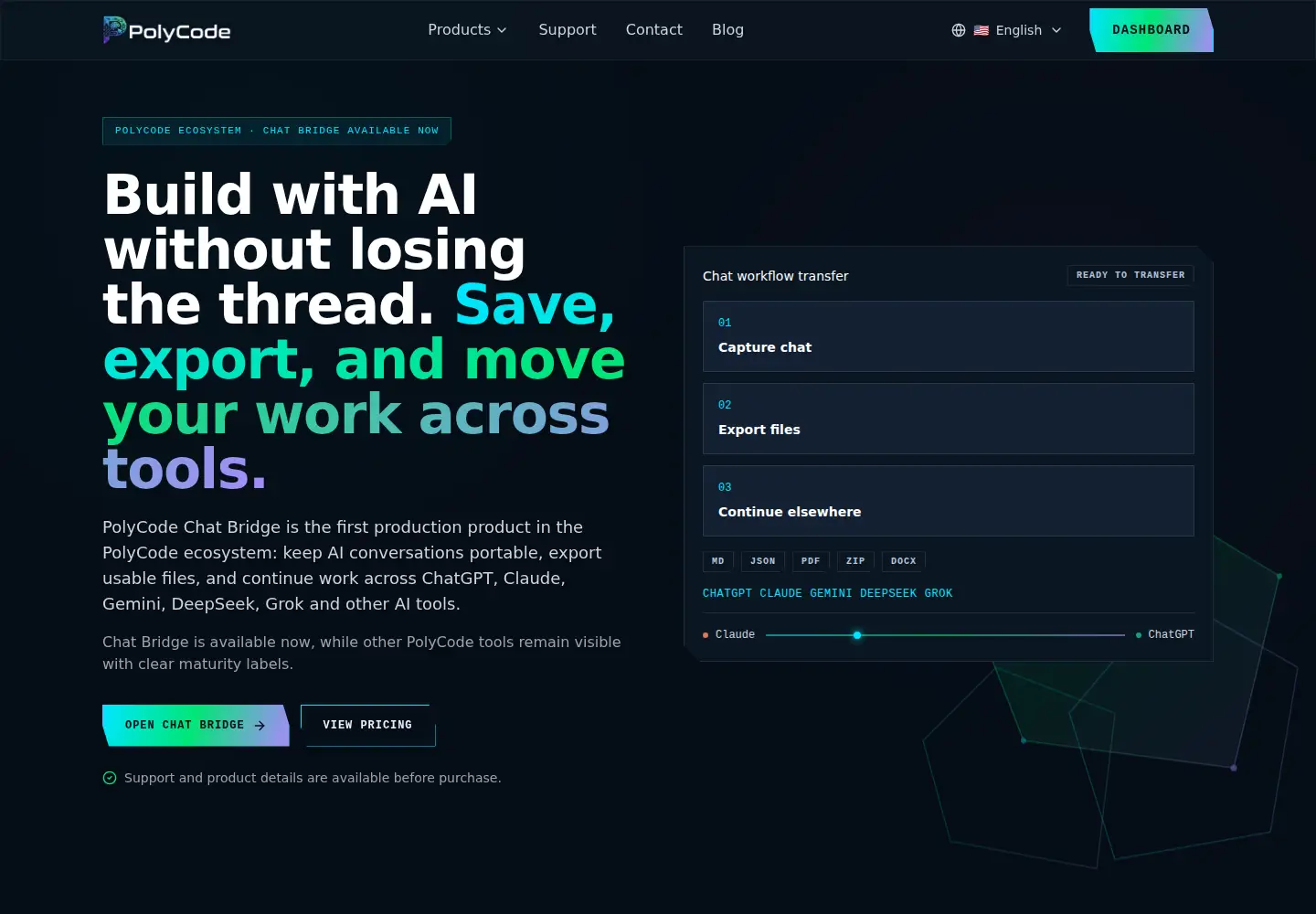 Screenshot of polycode.pro
