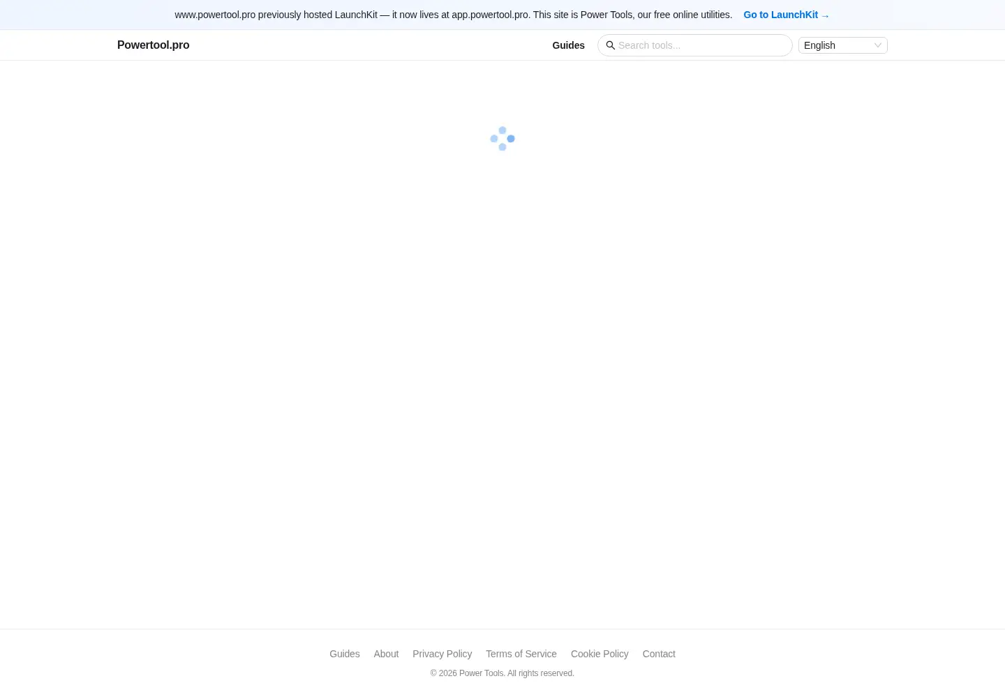 Screenshot of powertool.pro