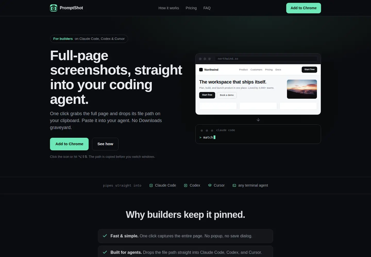 Screenshot of promptshot.pro