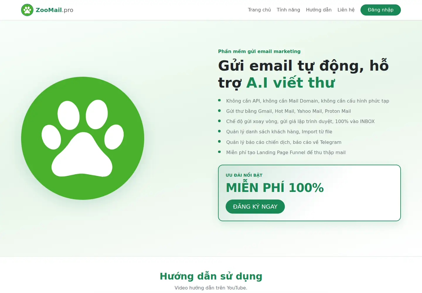 Screenshot of zoomail.pro
