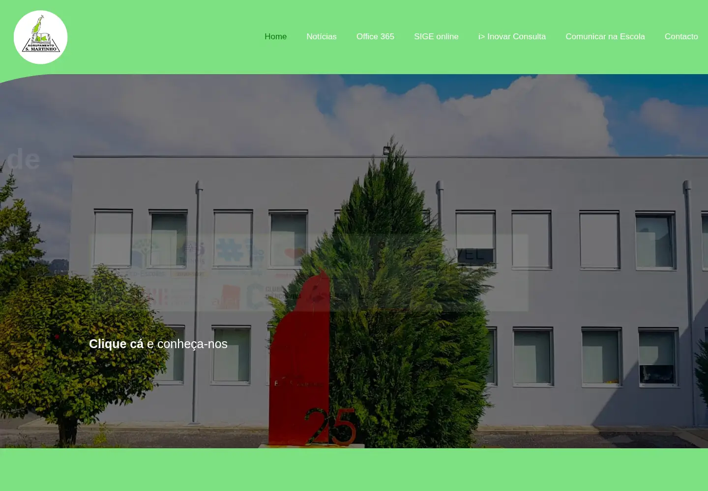 Captured homepage of aesmartinho.pt in the current scan