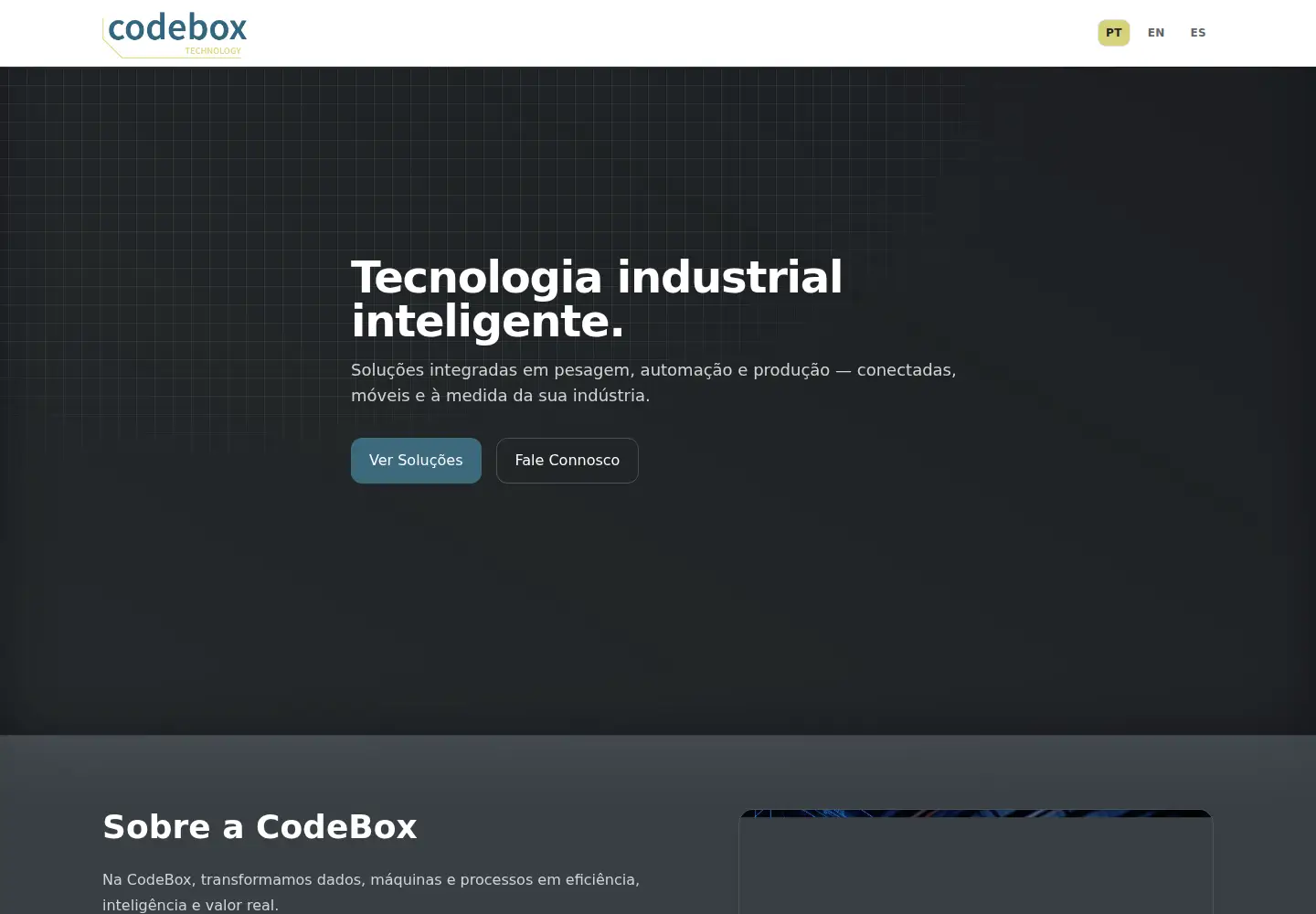 Captured homepage of codebox.pt in the current scan