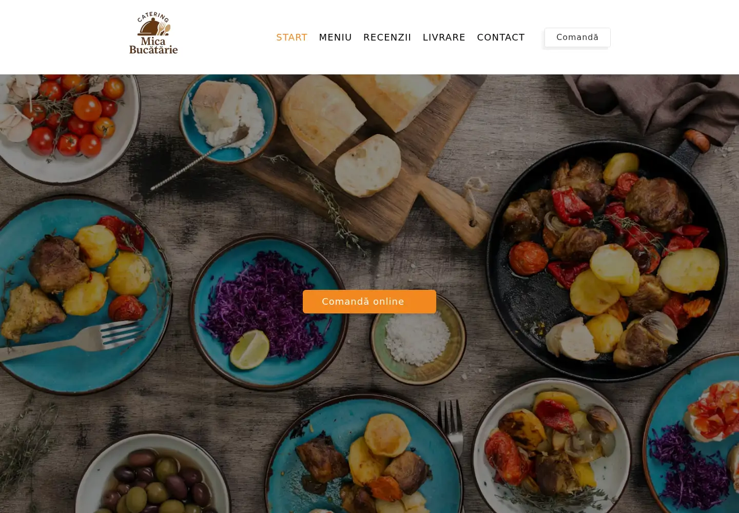 Screenshot of micabucatarie.ro