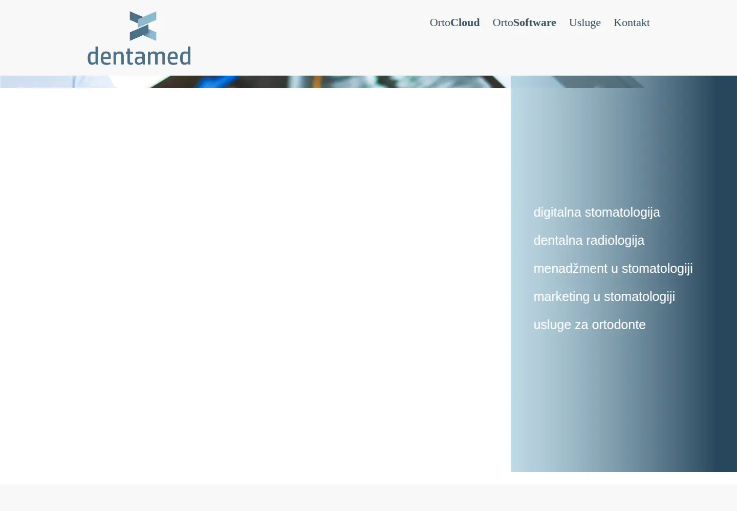Captured homepage of dentamed.co.rs in the current scan