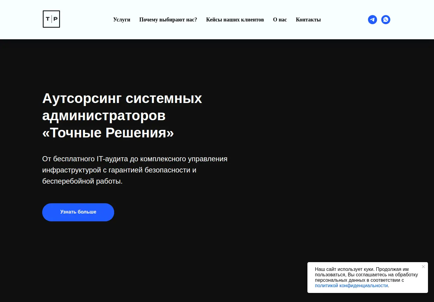 Captured homepage of exact-decisions.ru in the current scan