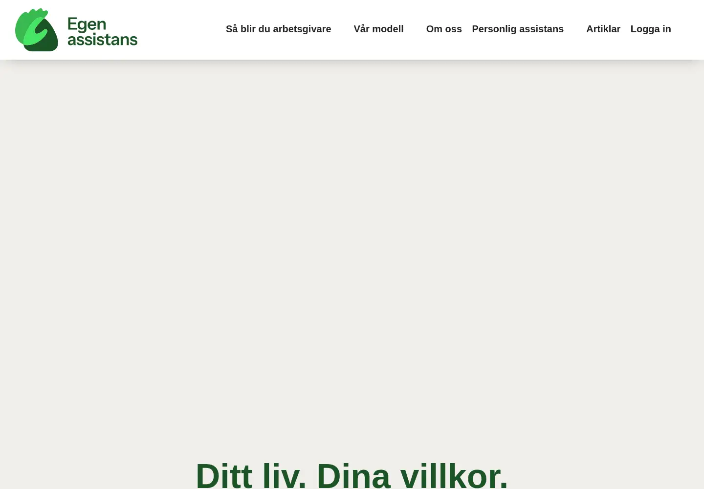 Screenshot of egenassistans.se