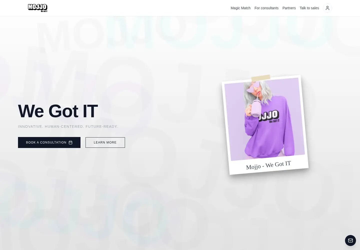 Captured homepage of mojjo.se in the current scan