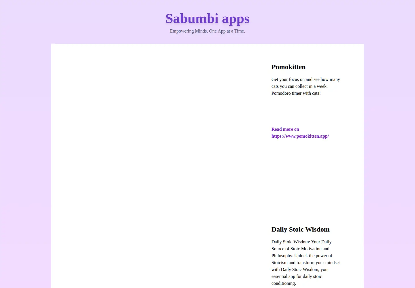 Screenshot of sabumbi.se