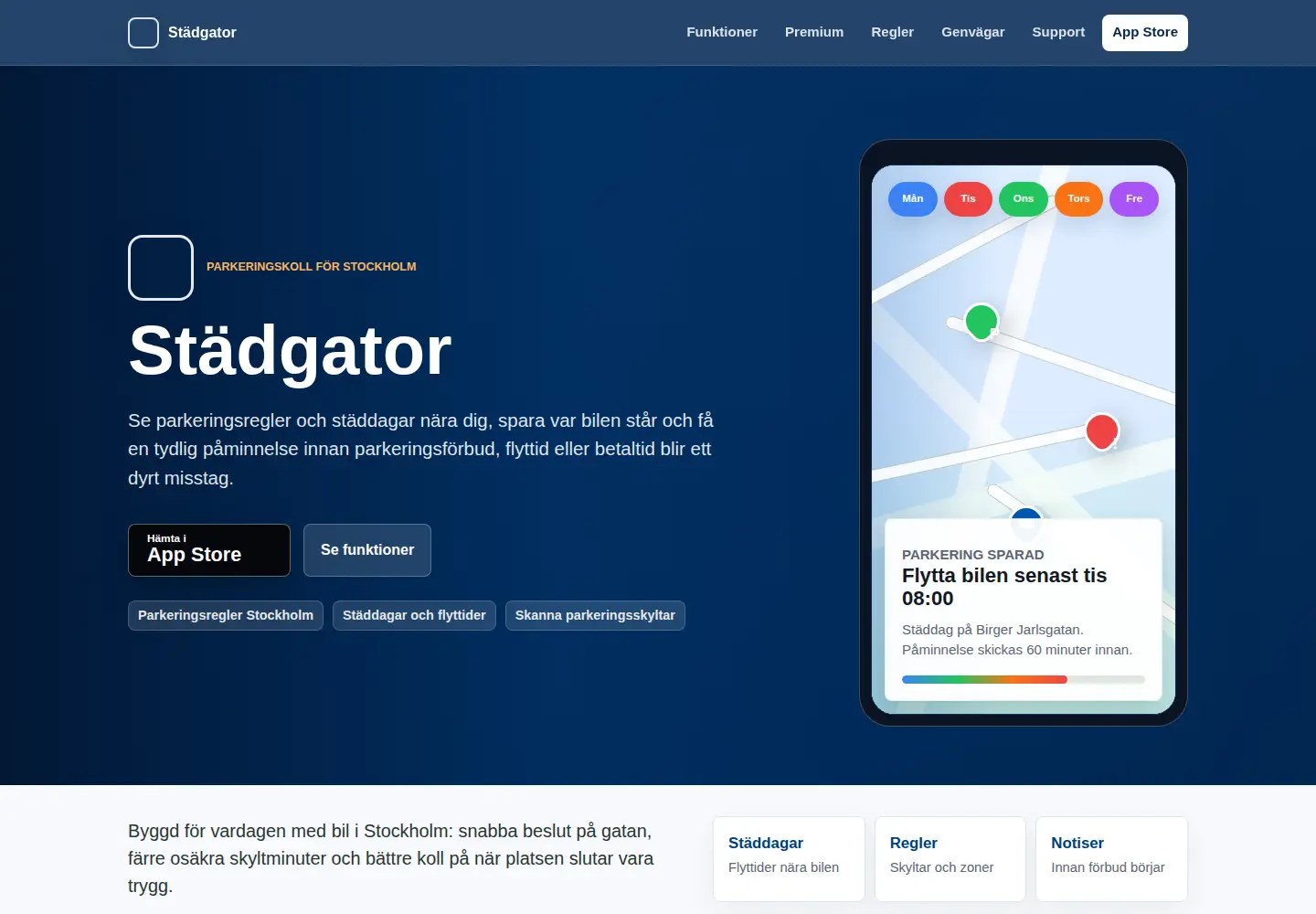 Screenshot of stadgator.se