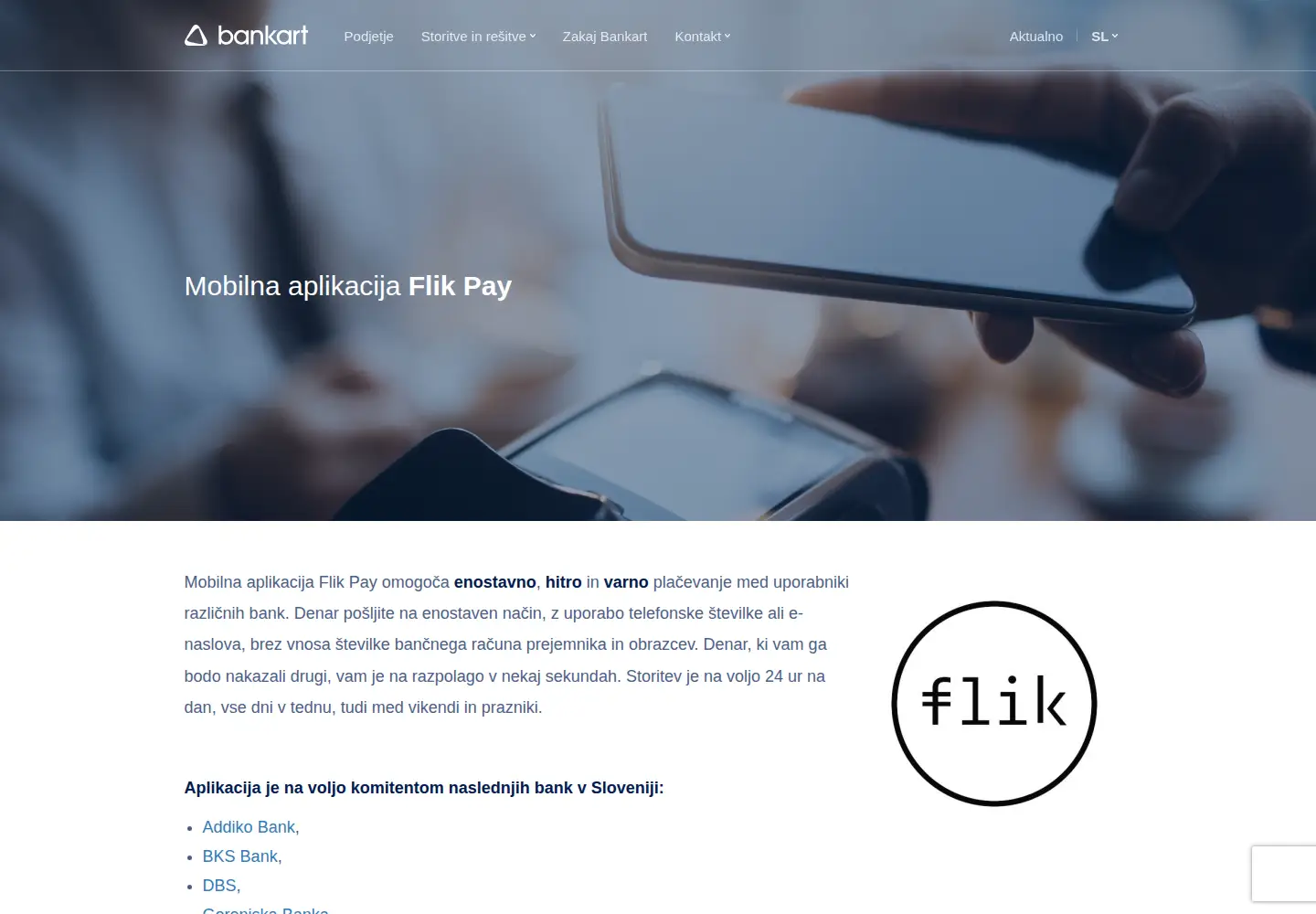Screenshot of flikpay.si