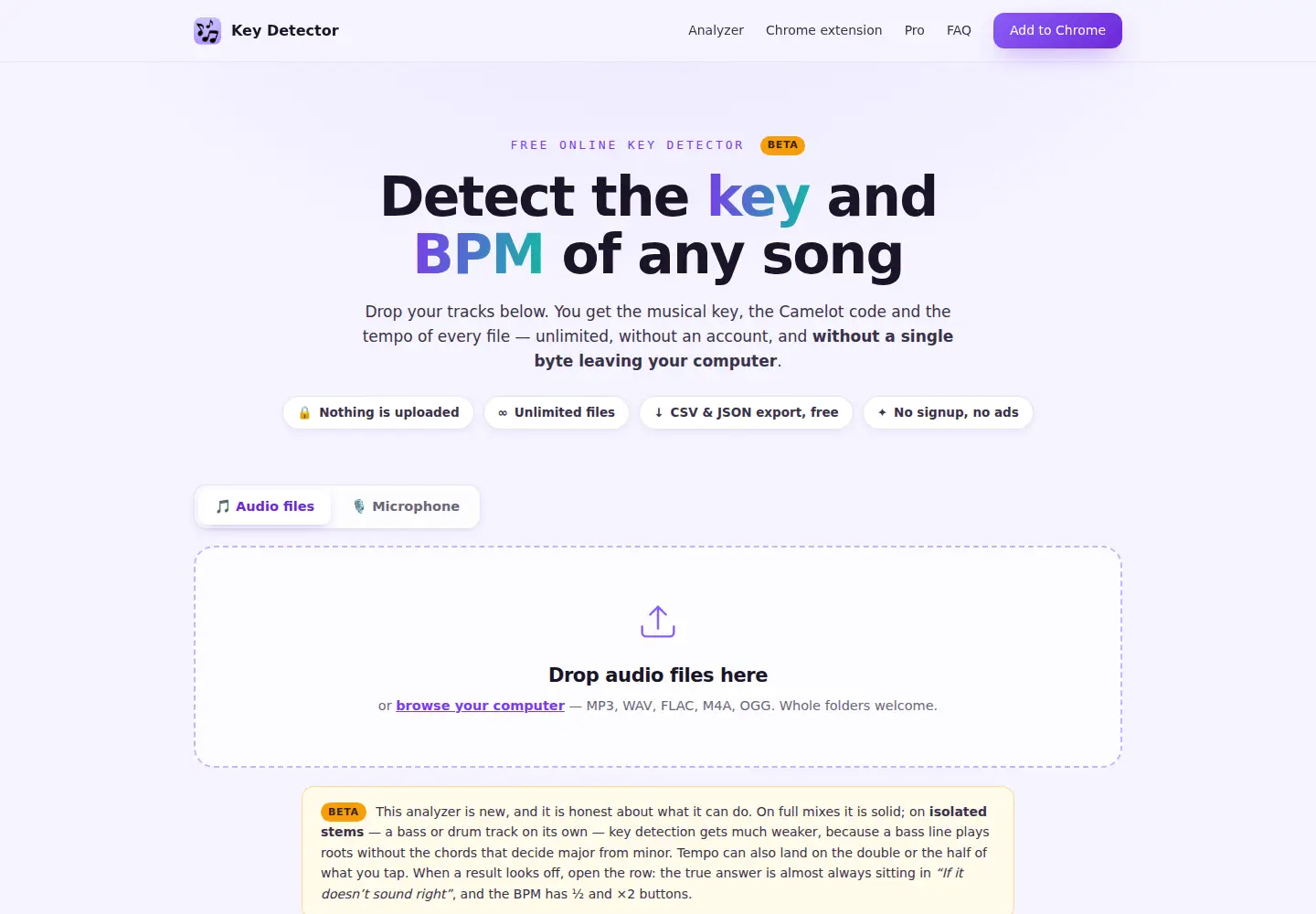 Screenshot of keydetector.site