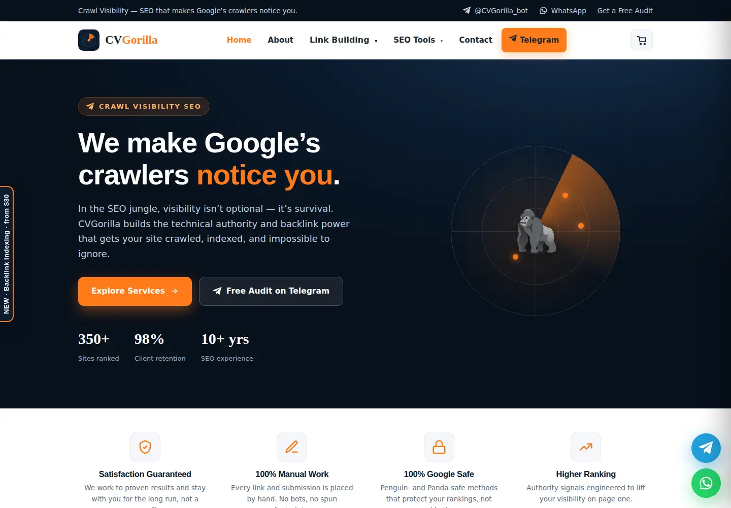 Screenshot of seorankkeywordly.site