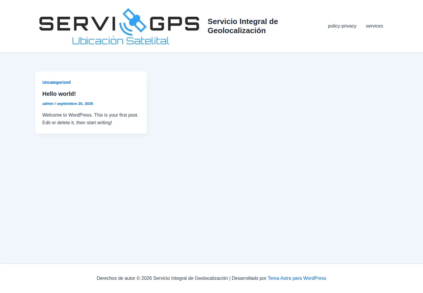 Screenshot of servigps.site