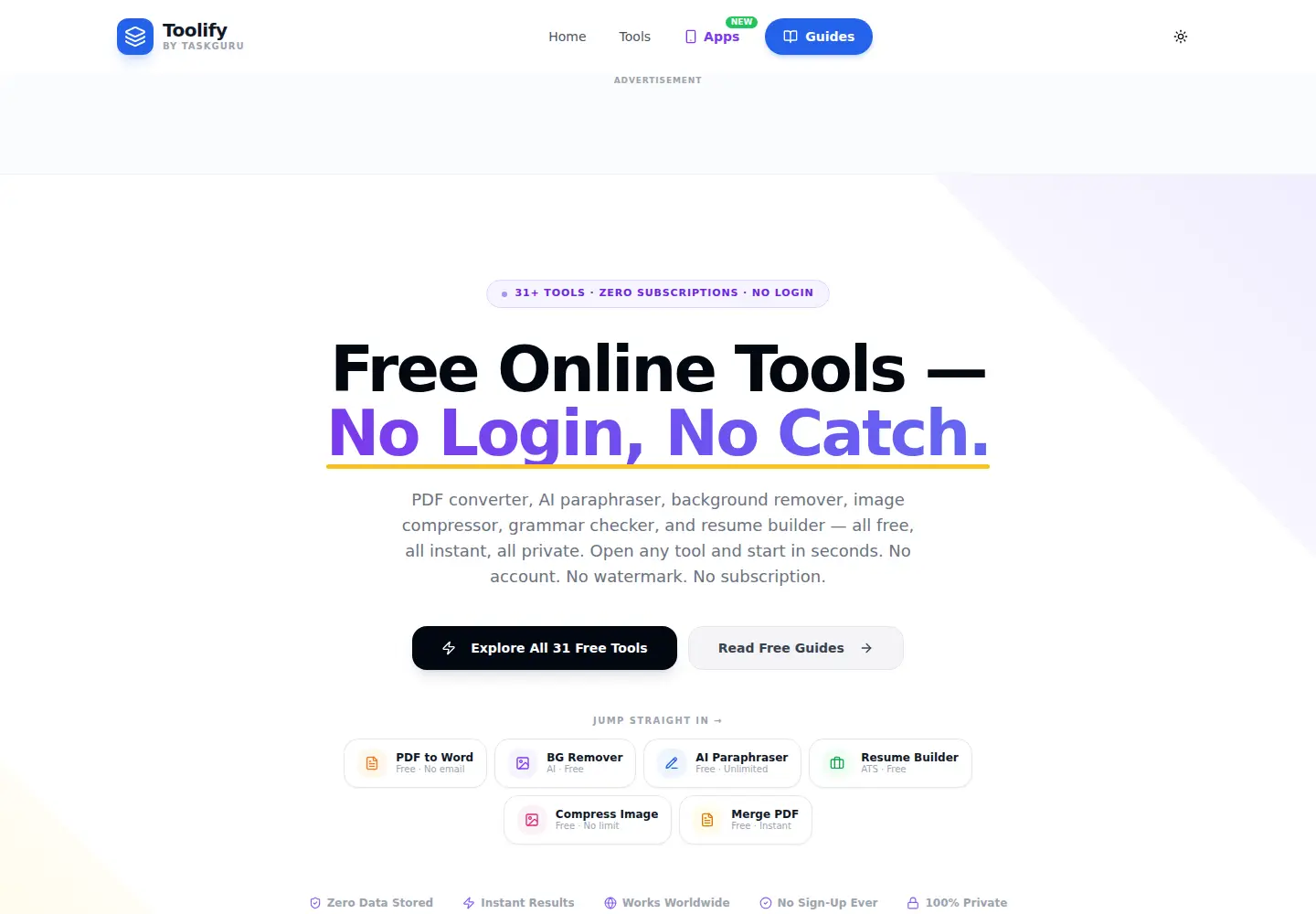 Screenshot of taskguru.site
