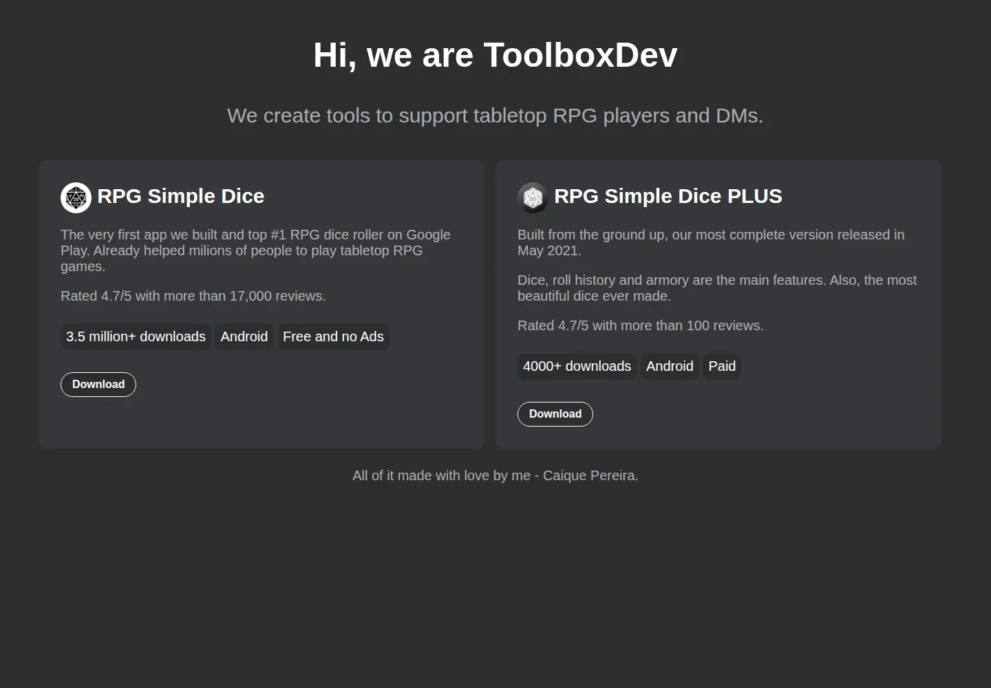 Screenshot of toolboxdev.site