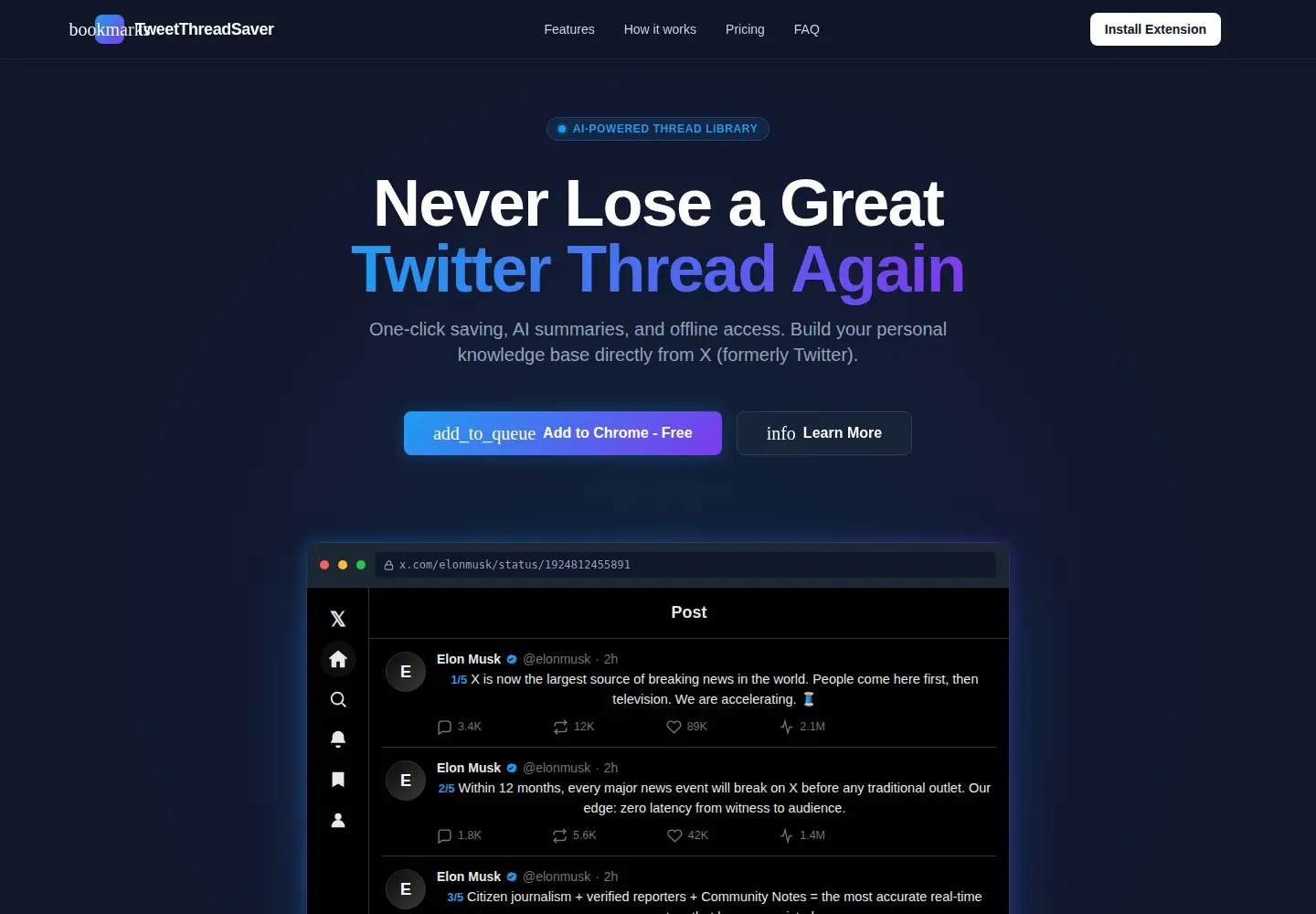 Screenshot of tweetthreadsaver.site