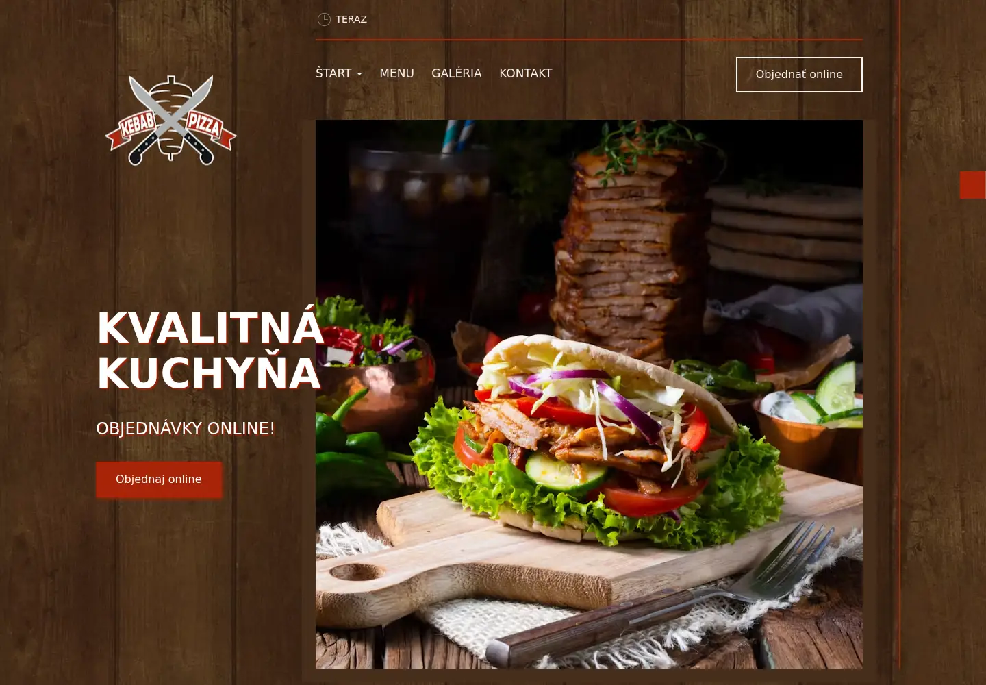 Captured homepage of donerkebabhandlova.sk in the current scan