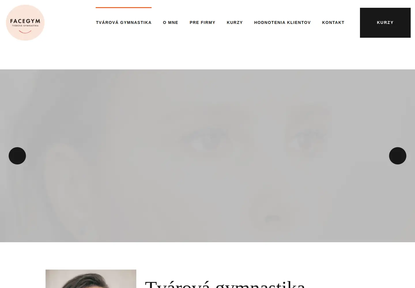 Screenshot of facegym.sk