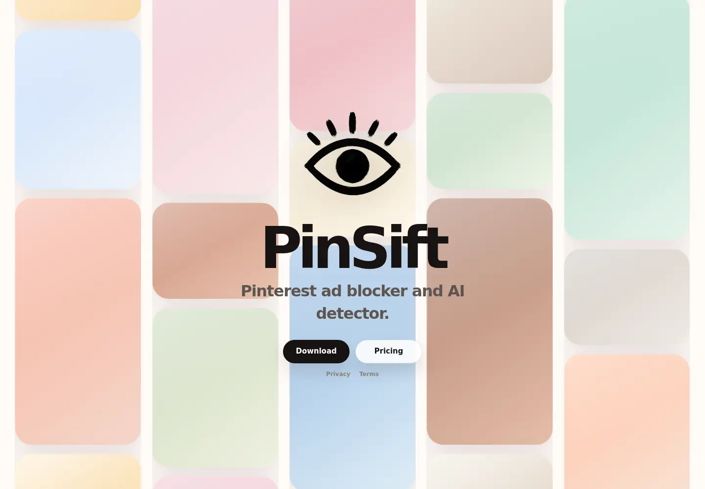 Screenshot of pinsift.space