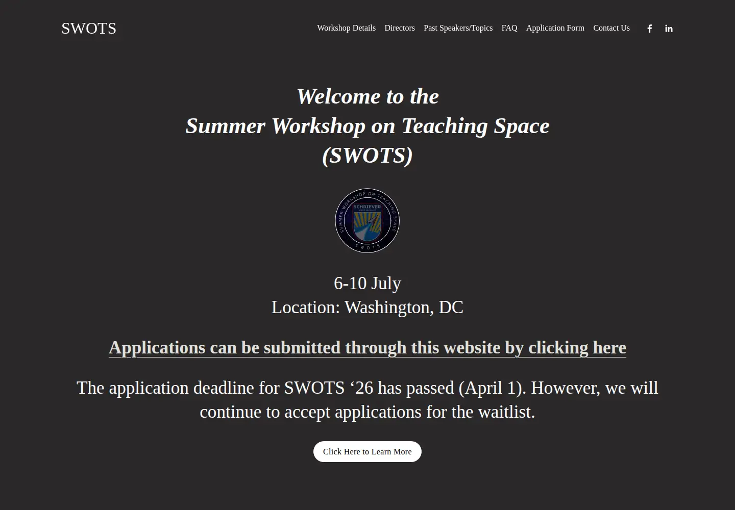 Screenshot of swots.space