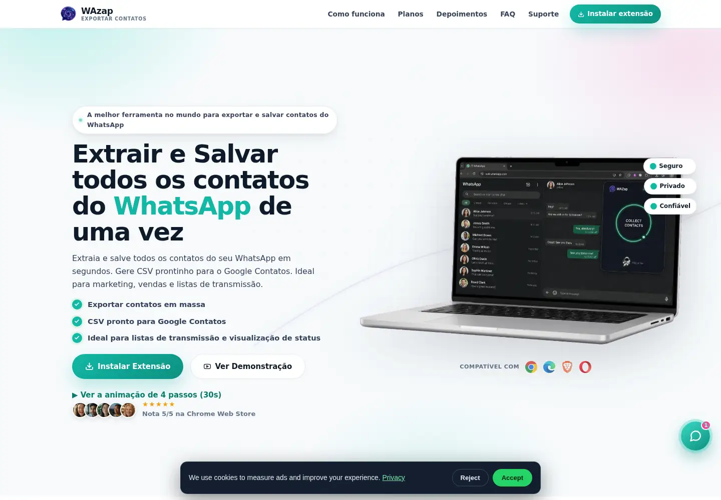 Screenshot of wazap.space