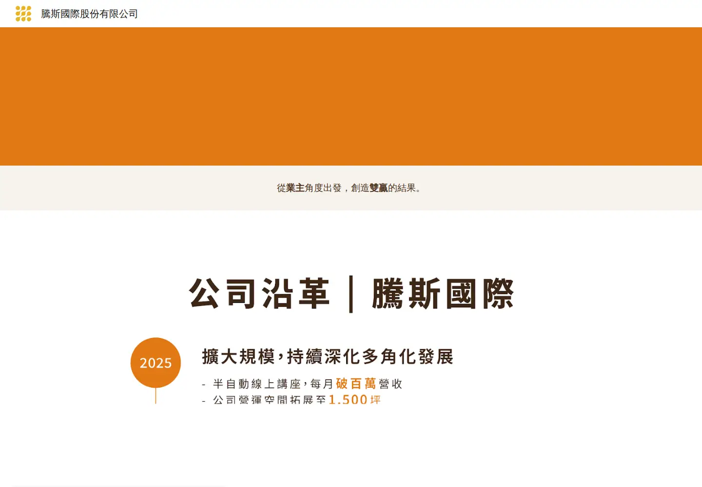 Captured homepage of tsi.st in the current scan