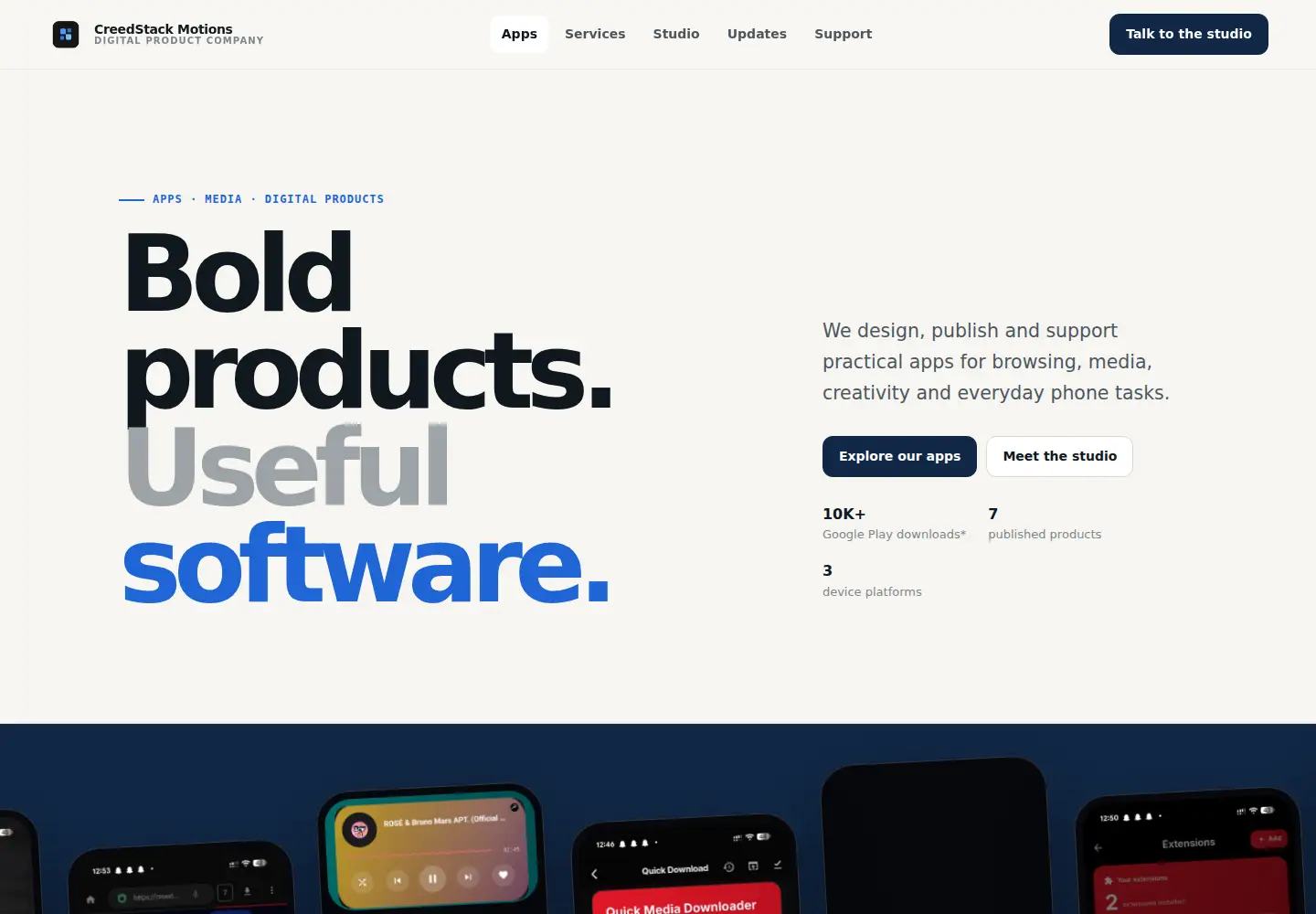 Screenshot of creedmotions.store