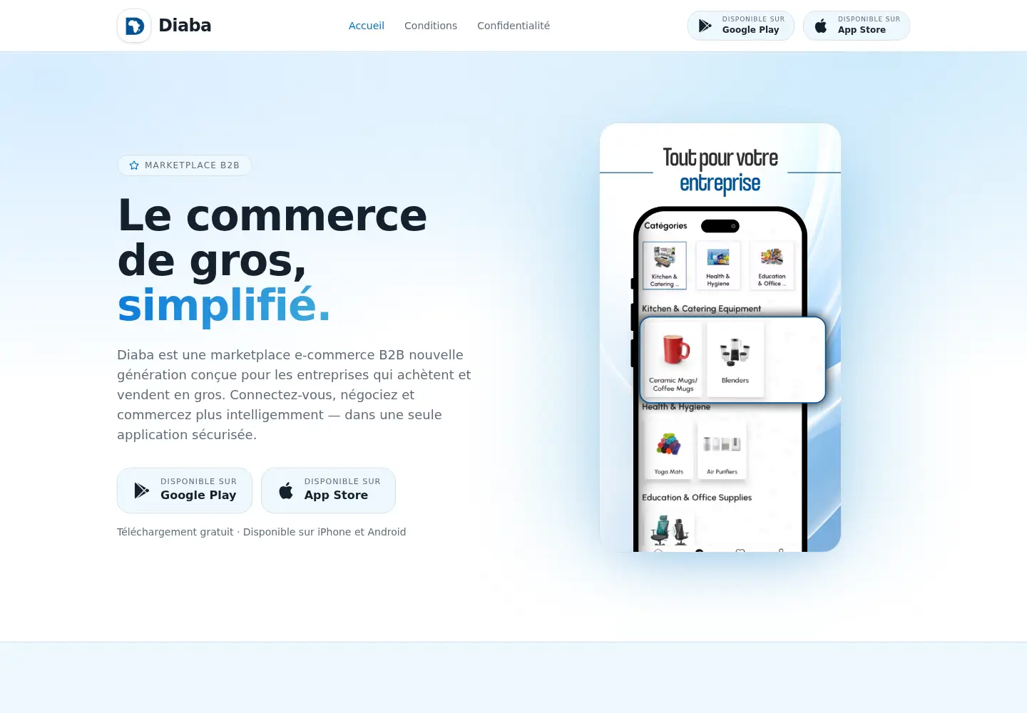 Screenshot of diaba.store