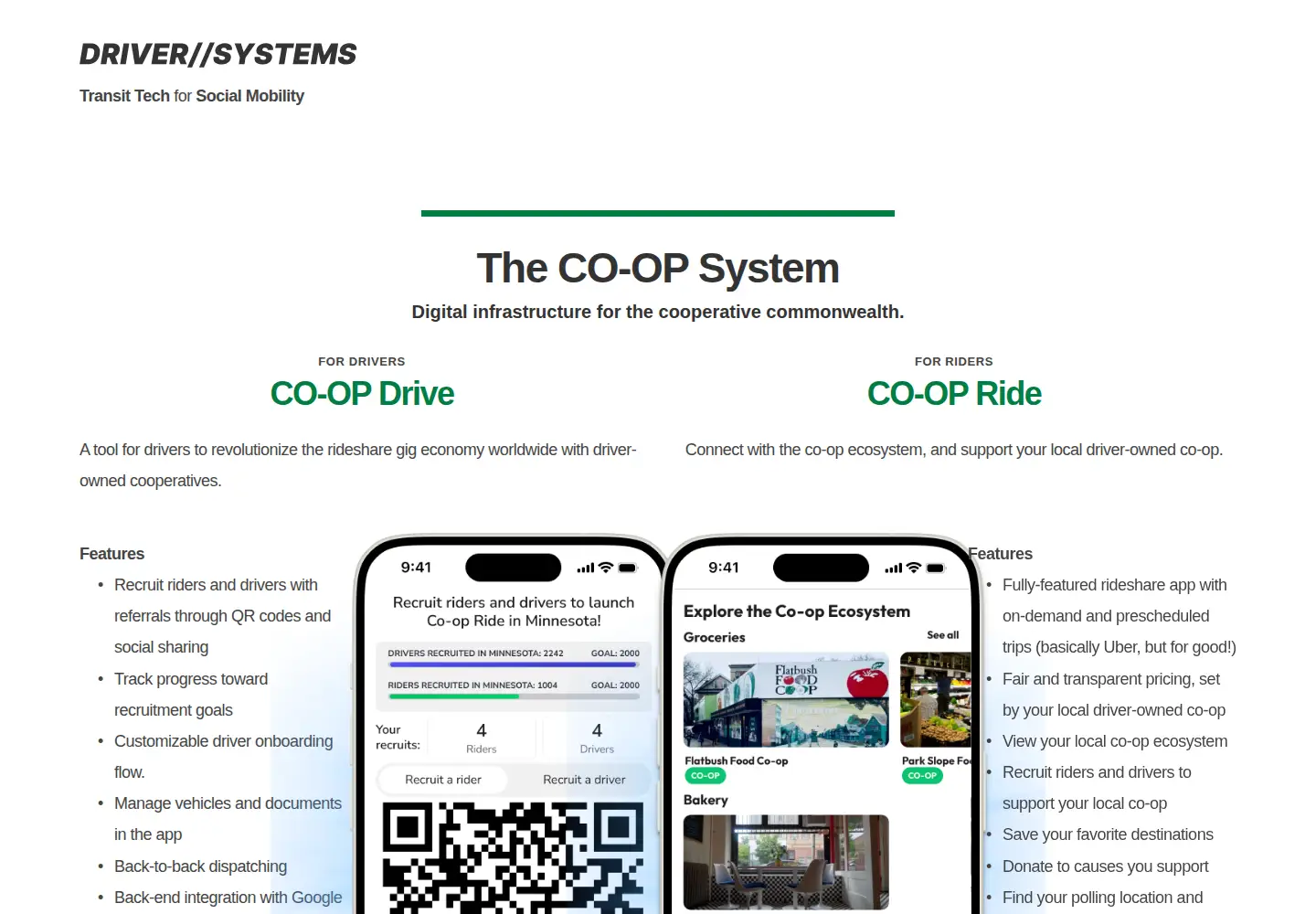Screenshot of driver.systems