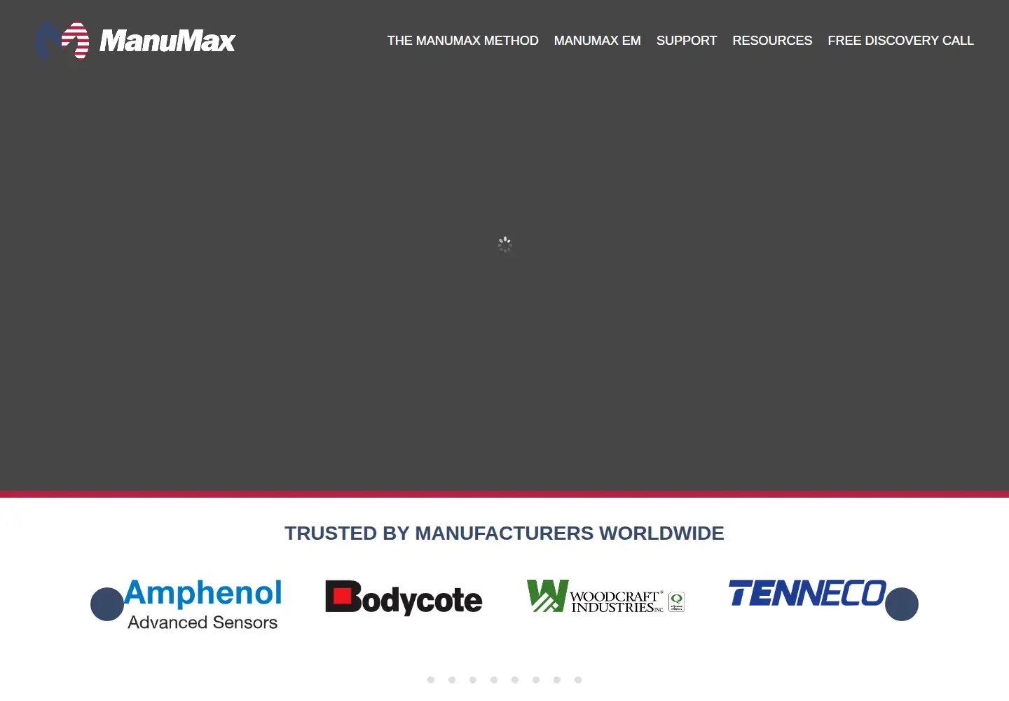 Captured homepage of mas.systems in the current scan