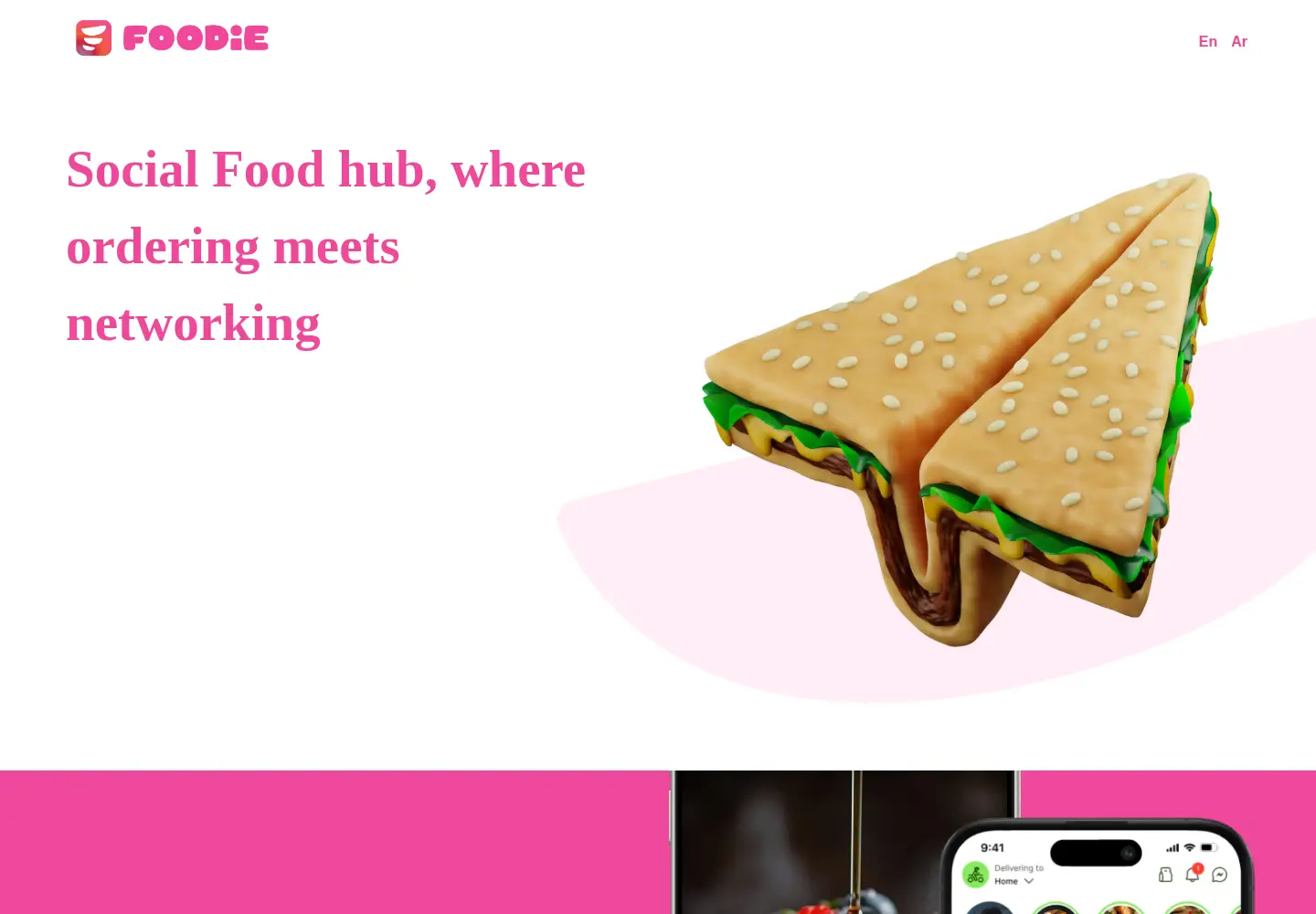 Captured homepage of foodie.team in the current scan