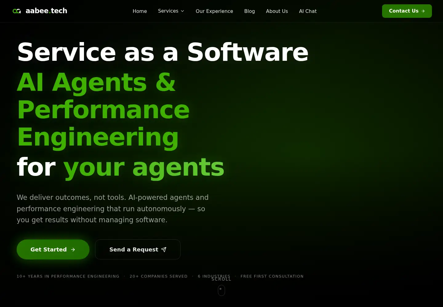 Screenshot of aabee.tech