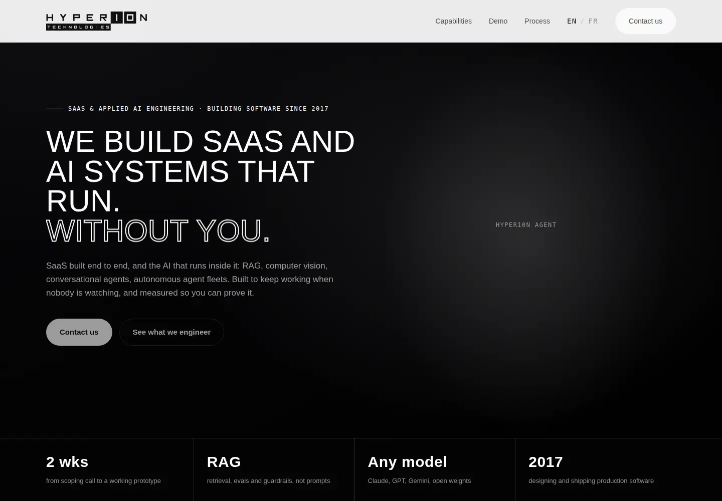 Captured homepage of ecall.tech in the current scan