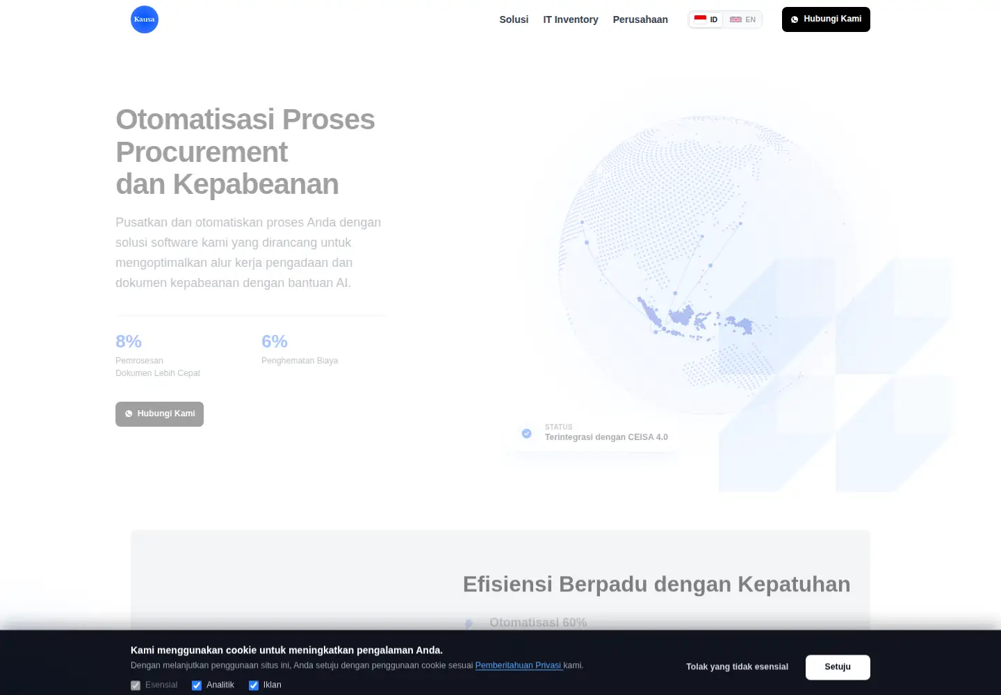 Screenshot of kausa.tech