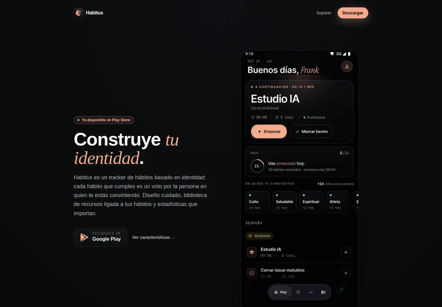 Captured homepage of habitus.to in the current scan