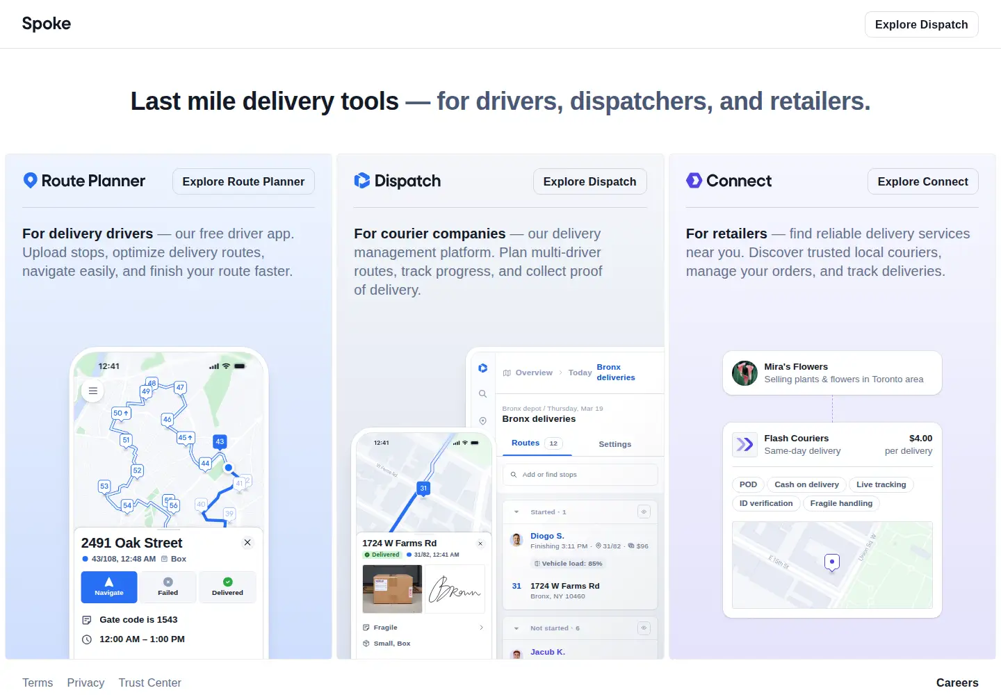Screenshot of spoke.com
