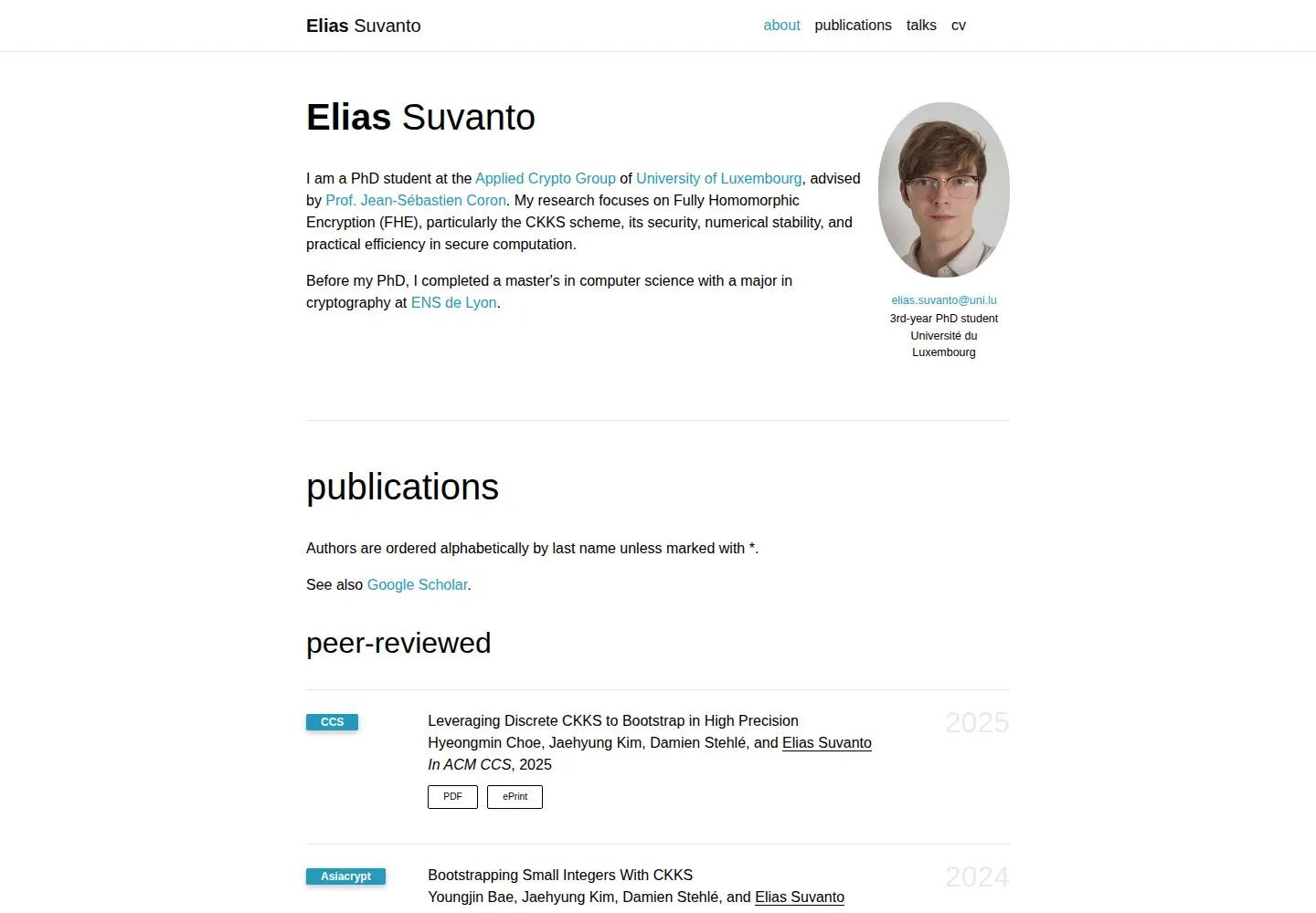 Captured homepage of suvan.to in the current scan