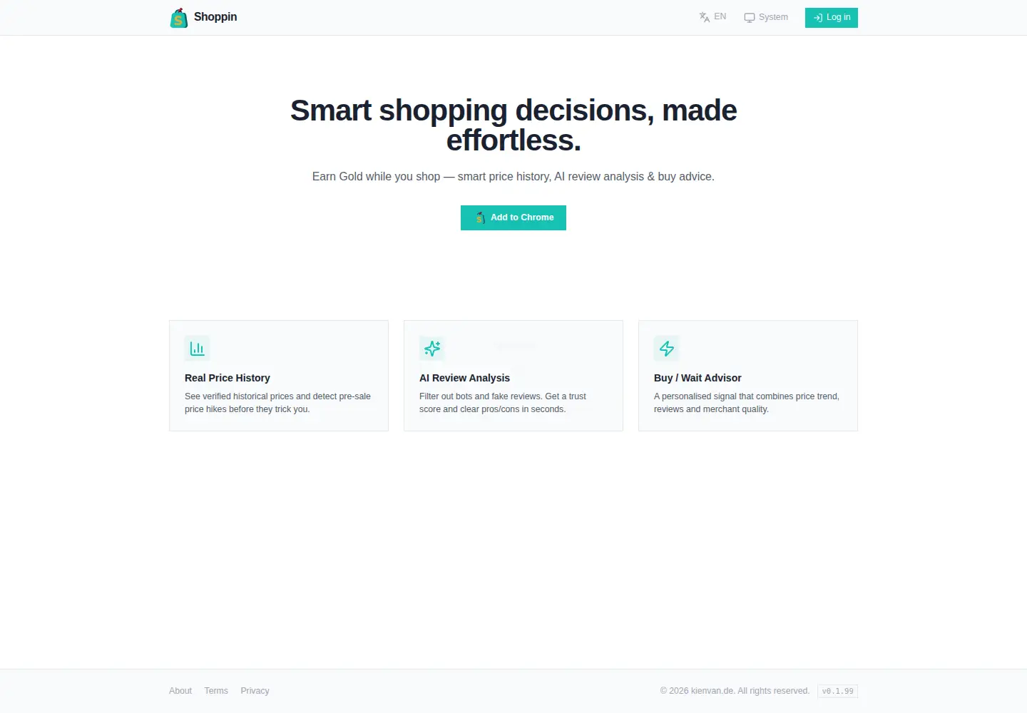 Screenshot of shoppin.today