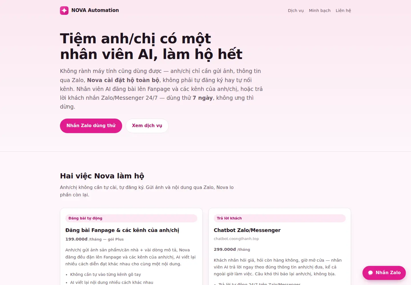 Captured homepage of coongthanh.top in the current scan