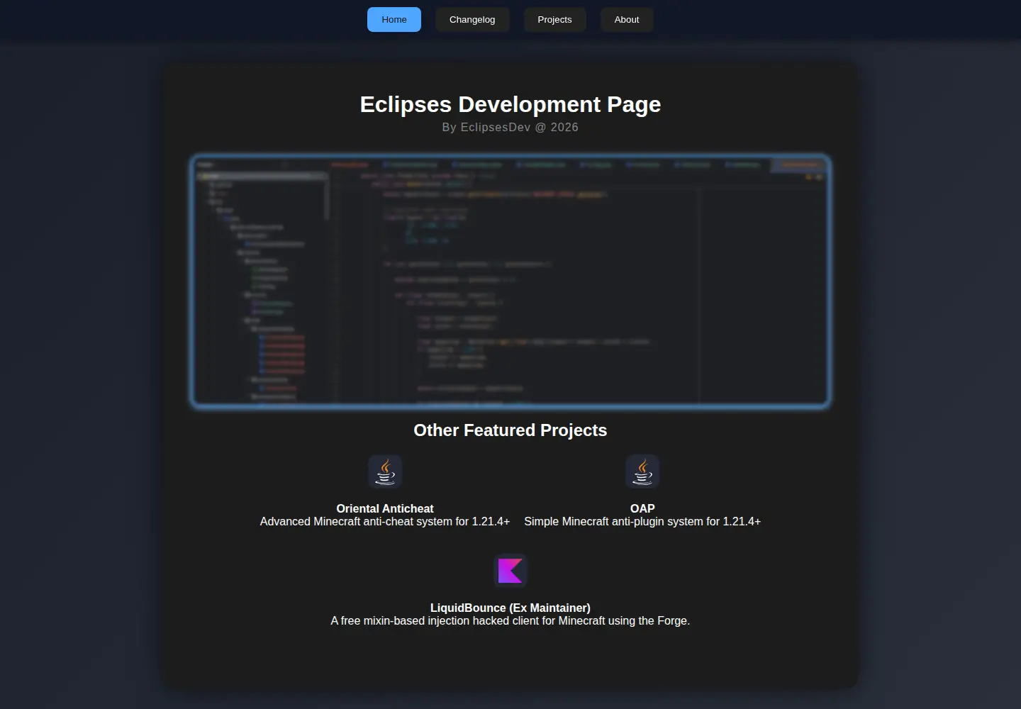 Screenshot of eclipsesdev.top